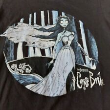 Tim Burton’s Corpse Bride Black T-Shirt Size M Medium S/S