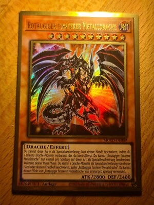 Red-Eyes Darkness Metal Dragon V1●YUGIOH●MGED●PREMIUM GOLD●GERMAN●1st●NM #07132 - Image 1 of 2