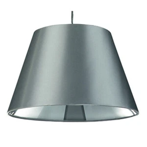 Lámpara colgante moderna lámpara colgante de tela gris plata Ø 40 cm - Imagen 1 de 3