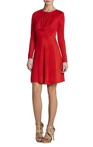 NUEVO VESTIDO DRAPEADO BCBGMAXAZRIA SAM MANGA LARGA UZA61A28/M604A TALLA XS - Imagen 1 de 3