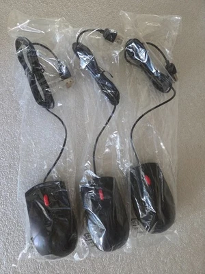 Lot of 3 Lenovo 00PH133 Mice USB Wired Desktop Mouse Black 1PSM50L24506 NEW - Image 1 of 3