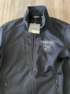 Chaqueta Eddie Bauer Para Hombre Negra Cremallera Completa Suave Shell ForceX Forrada de Vellón Mediana - Imagen 1 de 9