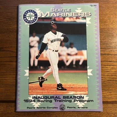Seattle Mariners 1994 Spring Training Program v. Padres, Ken Griffey Jr. - Image 1 of 4