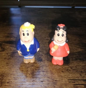 LITTLE LULU & TUBBY - ¡JUEGO DE FIGURAS DE EXHIBICIÓN DE CÓMICS DE CERÁMICA DE 3" DE COLECCIÓN! - Imagen 1 de 8
