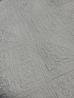 Ralph Lauren MARRAKESH Queen Quilt ~ 100% Cotton ~ Cream 90 x 90 - Image 1 of 4