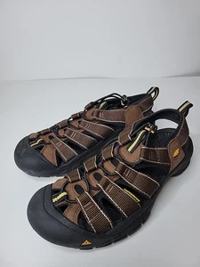 Keen Newport Classic Sandals Mens 8.5 Waterproof Hiking Leather 1001914 Brown - Picture 1 of 5
