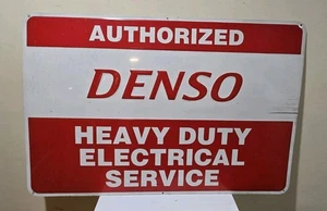 Denso Auto Parts Heavy Duty Electrical Service Metal Sign 36"x24” - Picture 1 of 2
