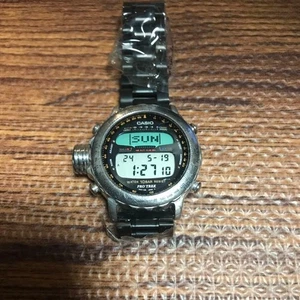 [Working] CASIO ALT-7000 Altimeter Watch w/ New Aftermarket Band Vintage Japan - Picture 1 of 5