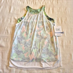 Athleta Girl size 14 perfect pair tank white top multi color bottom NWT - Picture 1 of 5