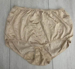 Vintage Cotillion Nylon Panties Sz 7 Nude - All Cotton Gusset - Picture 1 of 5