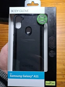 Premium Body Glove For Samsung Galaxy A11 Case Black Antimicrobial Protection - Picture 1 of 4