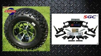 Club Car DS Golf Cart 6" A-Arm Lift Kit + 10" Wheels and 22" AT Tires 1982-2003 Foto 1 de 4