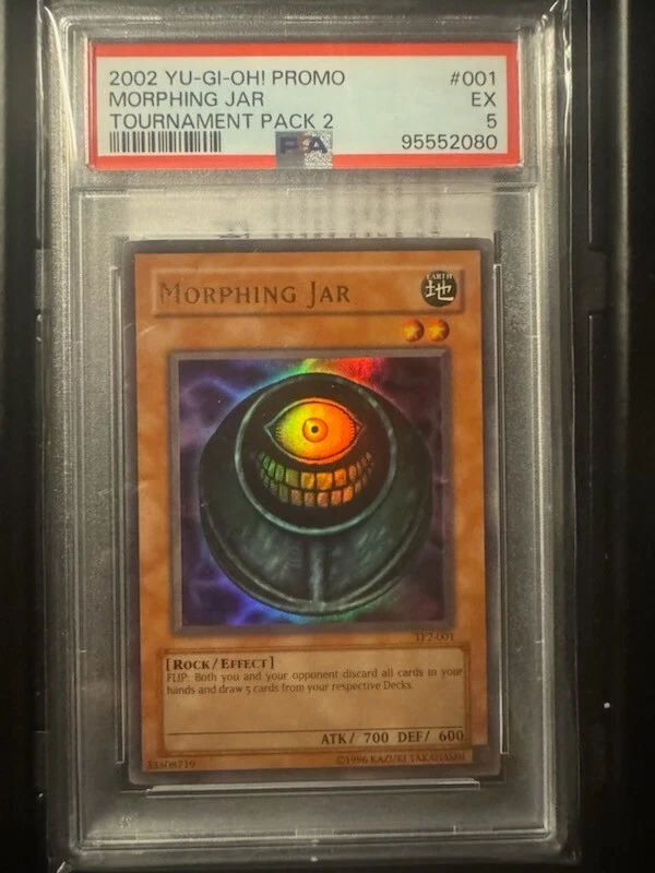 2002 YuGiOh Promo TP2-001 Morphing Jar PSA 5 - Image 1 of 2
