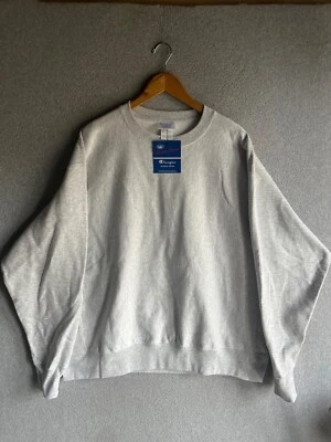 Suéter Champion tejido inverso para hombre 2XL gris cuello redondo polar nuevo con etiquetas Foto 1 de 4