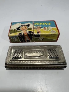 ALPINA KOCH Harmonica Vintage 1960's original box, Key C/G beautiful packaging! - Picture 1 of 16