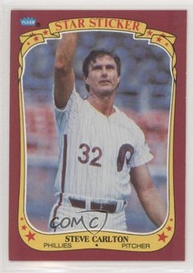 1986 Fleer Star Stickers Steve Carlton #21 HOF