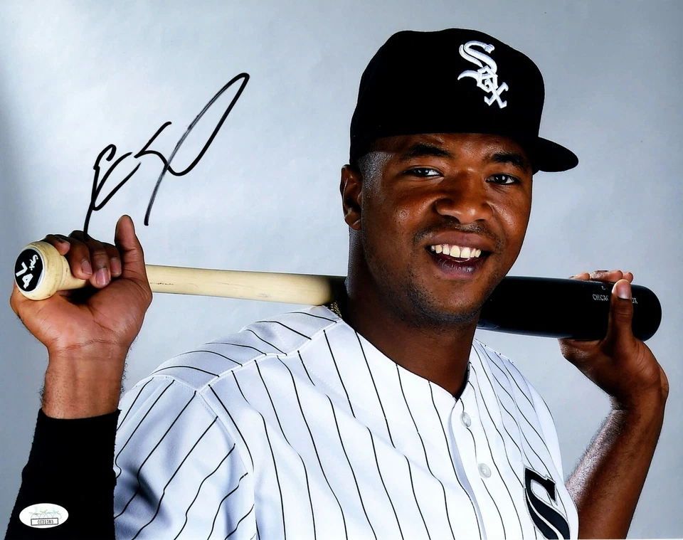 Eloy Jiminez Signed 11x14 Photo JSA COA Auto Rookie RC White Sox Photograph 2017 - Image 1 of 1