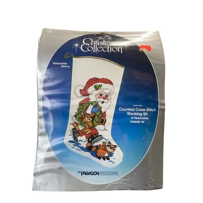Kit de Medias Punto de Cruz Contadas The Christmas Collection Papá Noel Pals 6225 Foto 1 de 3