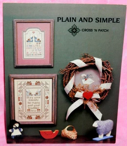 Cross 'N Patch Plain and Simple Cross Stitch Pattern Chart Leaflet Goose Friends - Picture 1 of 2