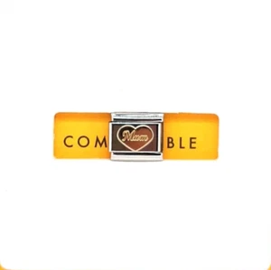 Nomination Composable Classic 18K Yellow Gold Heart Mum Charm 030162/38 - Picture 1 of 5