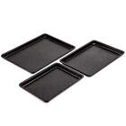 Thyme & Table Nonstick Sheet Pan 3-Piece Set, Black