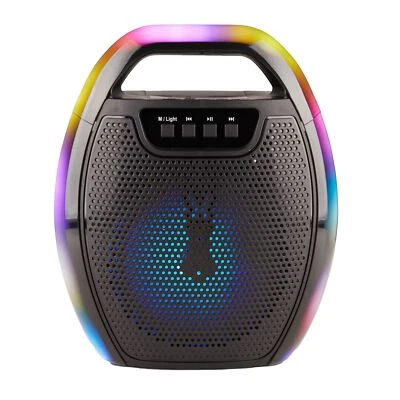 QFX BT-16 6.5" Portable/Rechargeable Speaker +TWS-Bluetooth +LED Party Lights - Image 1 of 4