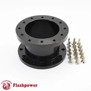 2" Steering Wheel Spacer Black Aluminum for MOMO Isotta Sparco OMP - Picture 1 of 4