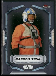 Star Wars Topps Finest 2022 Base Silver Card Carson Teva 19 - Picture 1 of 2