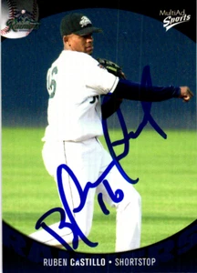 Ruben Castillo firmato 2003 MultiAd Tacoma Rainiers #16 Seattle Mariners - Foto 1 di 6