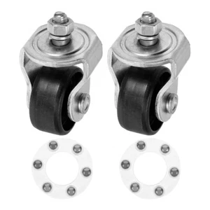 2PCS Floor Jack Caster Wheels Replacement Floor Jack Wheels Metal Jack Wheel - Picture 1 of 12