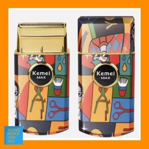 Afeitadora recíproca Kemei KM-RS7098 lámina de oro titanio barbero profesional - Imagen 1 de 8