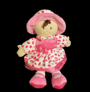Kids Preferred 2015 Vestido Rosa Leopardo Manchado Muñeca Sombrero Peluche Pelo Marrón - Imagen 1 de 2