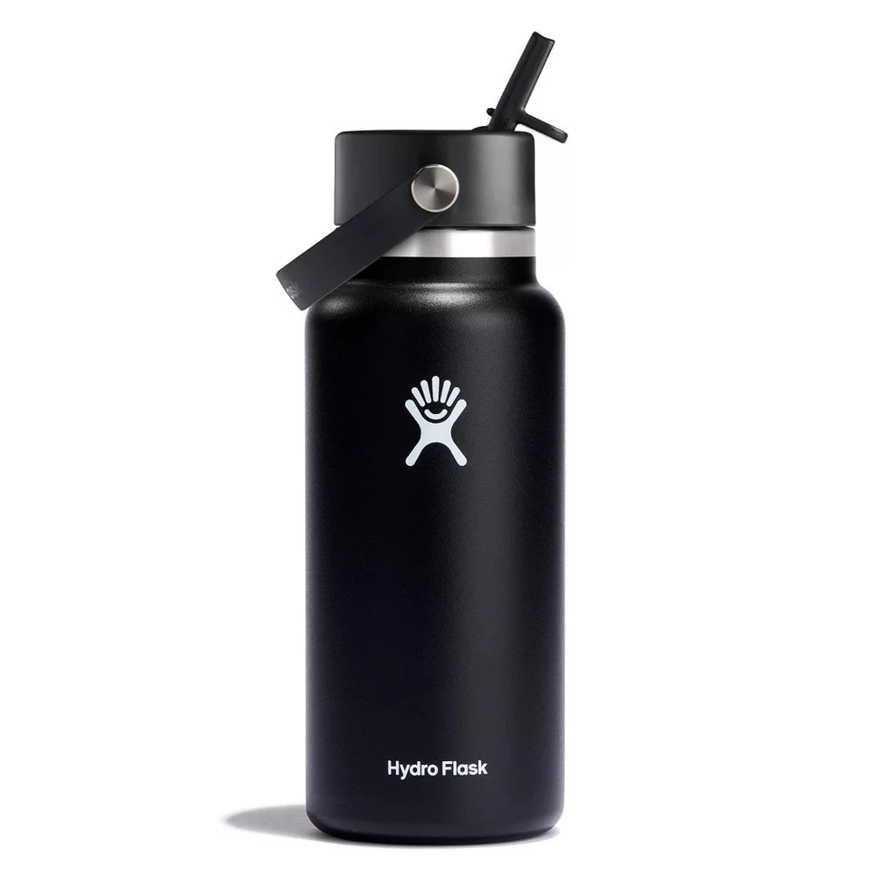 Botella de agua de pajita de boca ancha Hydro Flask 32 oz aislada al vacío Foto 1 de 1