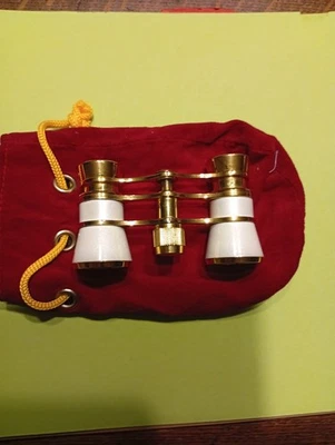 Paire de jumelles de théâtre vintage jamais servie - Photo 1/2