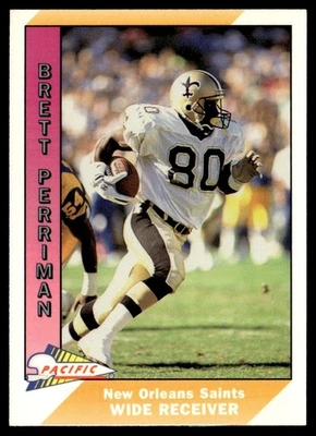 1991 Pacific Brett Perriman New Orleans Saints #335 - Image 1 of 2
