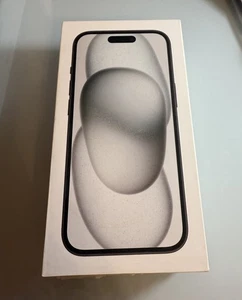 Apple iPhone 15 Noir 128 Go *Boîte vide UNIQUEMENT - Comprend câble de charge, etc. - Photo 1 sur 4