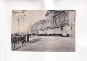 F5861) Cartolina postale, PULA - Riva - Cavalli per strada 1910 - Foto 1 di 2
