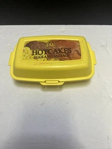 Contenedor de hotcakes de desayuno McDonalds 1988 comida divertida Fisher Price de colección - Imagen 1 de 3