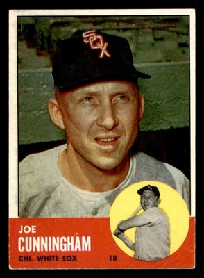 1963 Topps #100 Joe Cunningham Chicago White Sox Foto 1 de 2