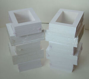 SALE-100 WHITE PICTURE MOUNTS 9 x 7"  for 7 x 5"