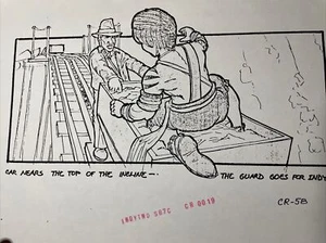 Indiana Jones Temple of Doom storyboard movie prop Spielberg  Lucas STAR WARS !! - Picture 1 of 17