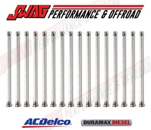 01-16 GM 6.6 6.6L Duramax Diesel OEM Push Rod Set of 16 fits LB7 LLY LBZ LMM LML - Picture 1 of 2