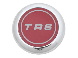 Triumph TR6 Chrome Hubcap and Wheel Centre Badge, Triumph part; 627502 - Picture 1 of 2