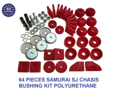 Suzuki Samurai SJ410 413 Carrocería Chasis Montaje Bush Kit Poliuretano 'Vendedor de Europa Foto 1 de 2