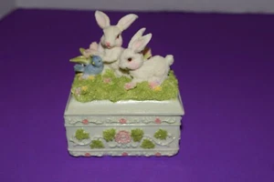 NUEVO - CAJA BARATIJA CONEJO - ¡HERMOSA! - Imagen 1 de 8