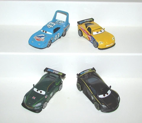Disney Pixar CARS Diecast Lot The King Jeff Gorvette Nigel Gearsley Lewis Mattel Cover
