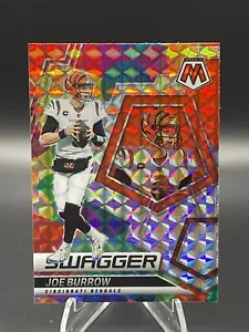 2022 Panini Mosaic Football Joe Burrow Swagger #SW-2 Mosaic Silver Prizm Bengals - Foto 1 di 2