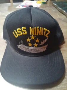 Sombrero SnapBack USS NIMITZ Hecho en EE. UU. DE COLECCIÓN  - Imagen 1 de 11