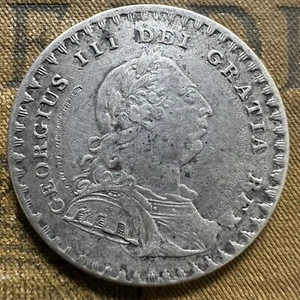 1812 George III One shilling 6 Pence Silver Coin - Foto 1 di 4