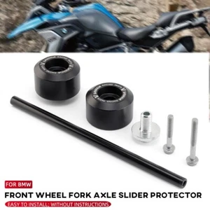Front Wheel Fork Axle Slider Crash Guard For BMW R1200GS R1250GS Adventure C400X - Picture 1 of 9